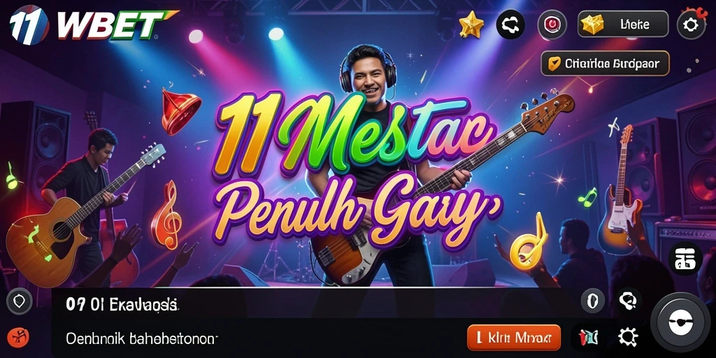 Tampilan gameplay <strong>11WBET</strong> yang menyenangkan dengan berbagai pilihan lagu.