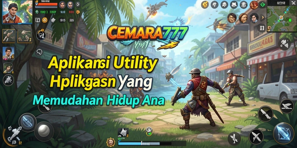 Screenshot utama CEMARA777 menampilkan antarmuka aplikasi Utility yang bersih dan efisien.