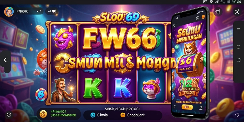Screenshot gameplay FW66 menampilkan grafik slot yang menawan dan efek suara yang menarik.
