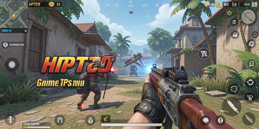 Tampilan seru gameplay HPTOTO dalam pertempuran TPS.