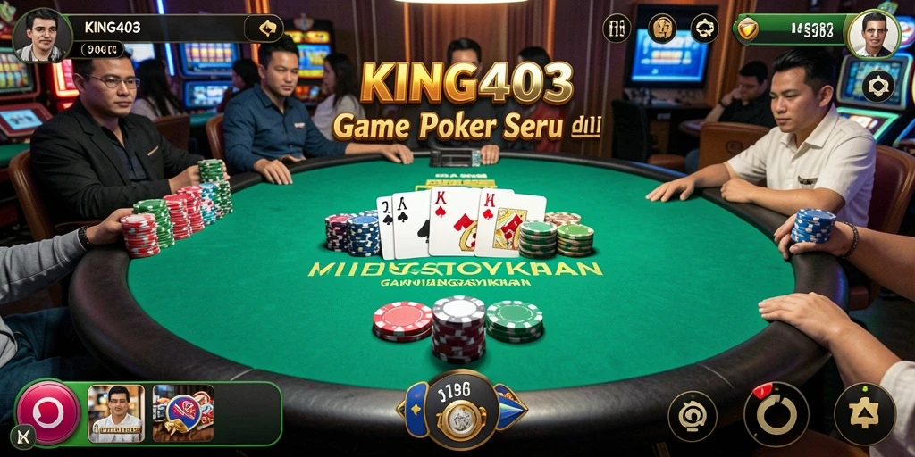 Screenshot KING403 menampilkan pengalaman bermain poker yang mendebarkan dan interaktif.
